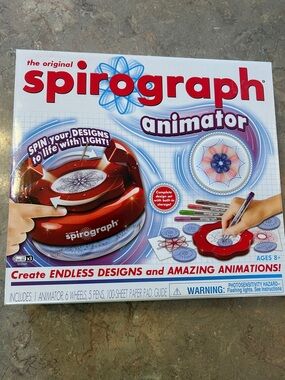 Hasbro Spirograph Animator Red and Blue Set